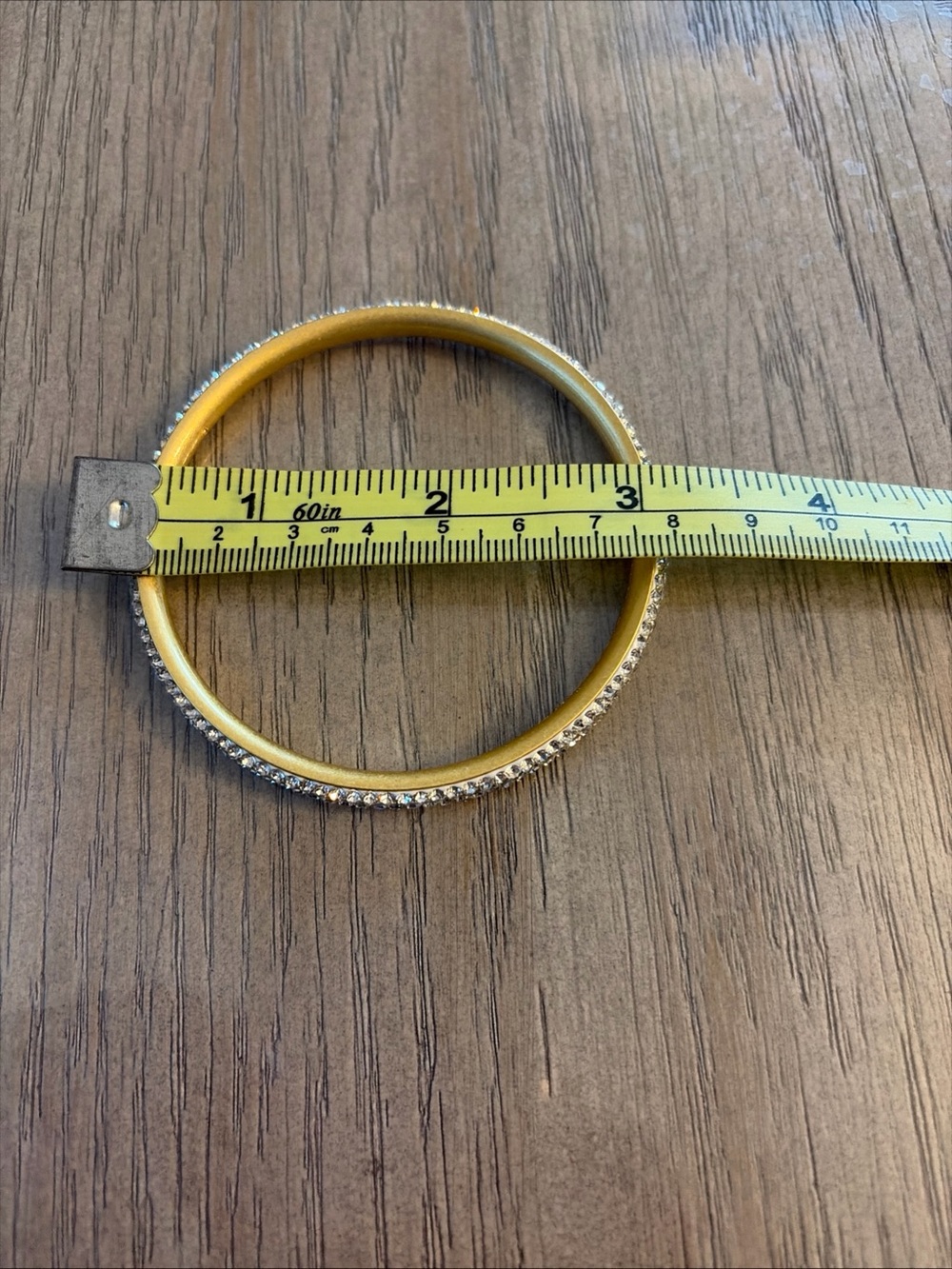 Kate Spade Gold Crystal Pave Bangle Bracelet - Picture 4 of 4